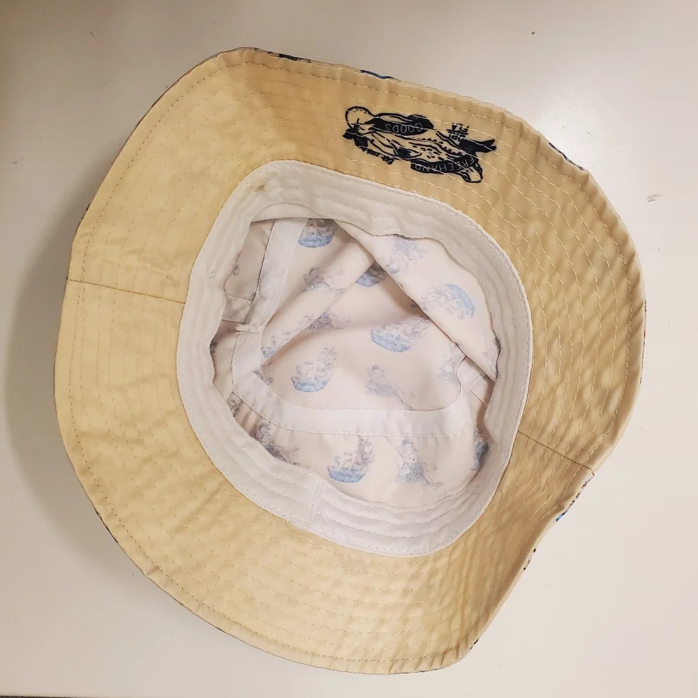 Handmade Bucket Hat Florida Theme Loungechair Drink - Picture 12 of 13
